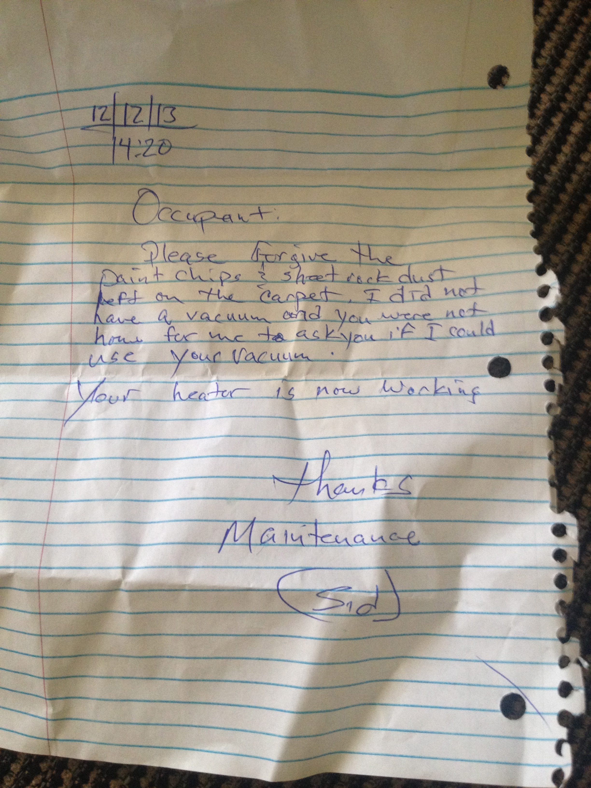 Richmond occupant letter